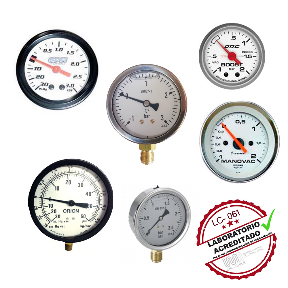 Calibración manovacuómetro